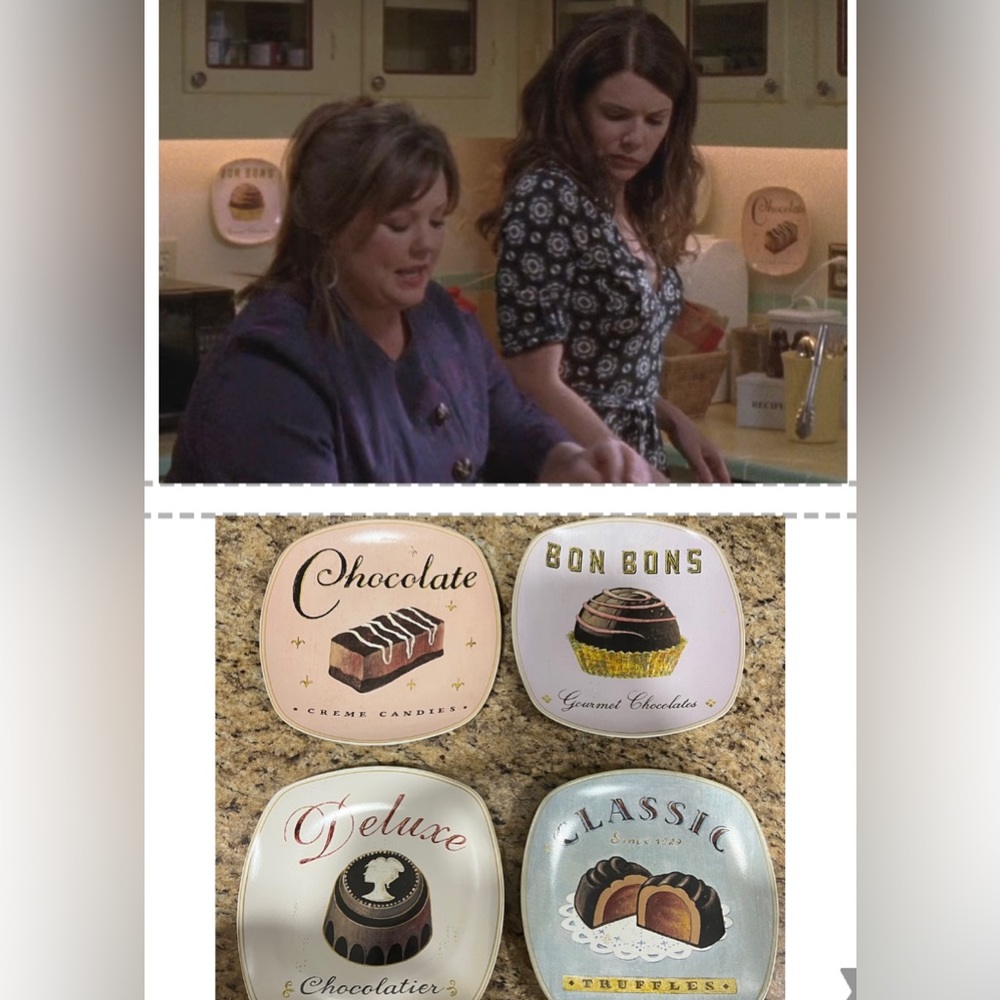 ASO Gilmore Girls Kitchen - 2000s Chocolatier Decor Plates